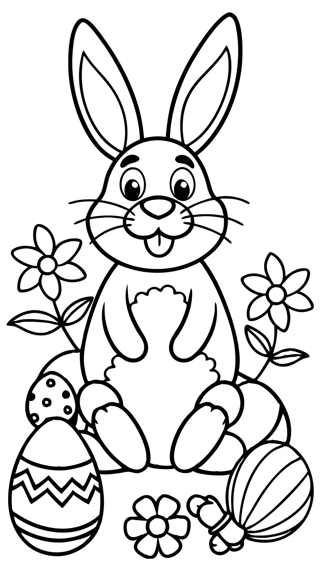 coloriages imprimables gratuits de lapin de Pâques